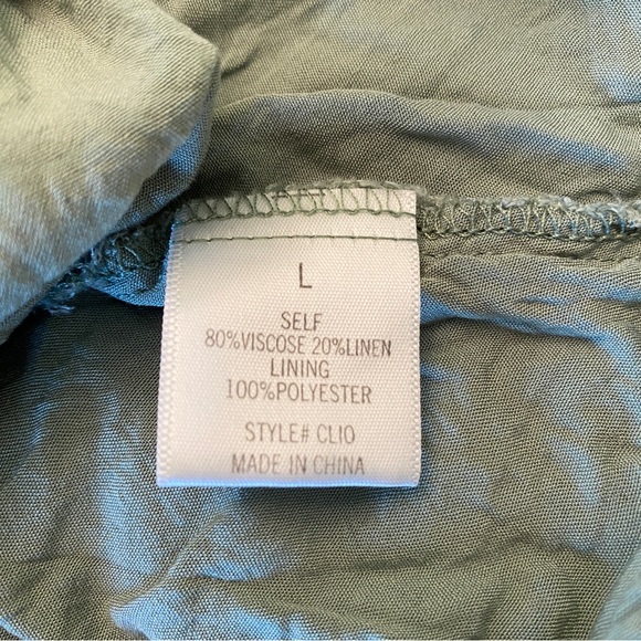 Blue Rain Twist Front MIDI Dress Size Large - Picture 6 of 11